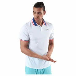 Court Slam Polo White/Green