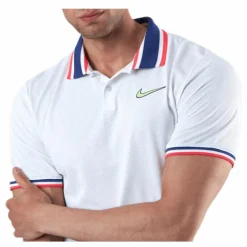 Court Slam Polo White/Green