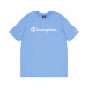 Crewneck T-shirt Azure Blue