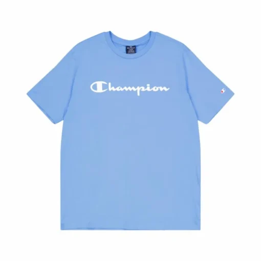 Crewneck T-shirt Azure Blue