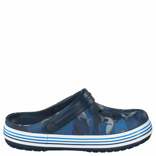 Crocband Shark Clog Kids Navy