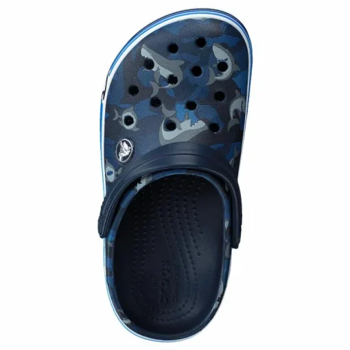 Crocband Shark Clog Kids Navy