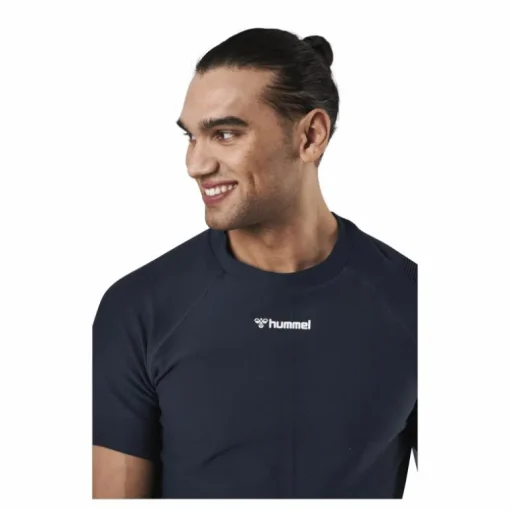 Cube Seamless T-Shirt Blue