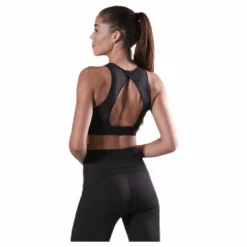 Cursive Bra Black