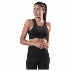 Cursive Bra Black