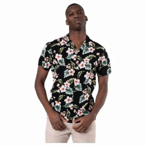 Dale Resort Shirt S/S One Pocket Black