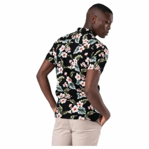 Dale Resort Shirt S/S One Pocket Black
