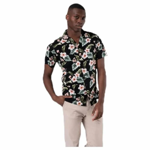 Dale Resort Shirt S/S One Pocket Black