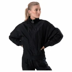 Dark Windbreaker Jacket Black