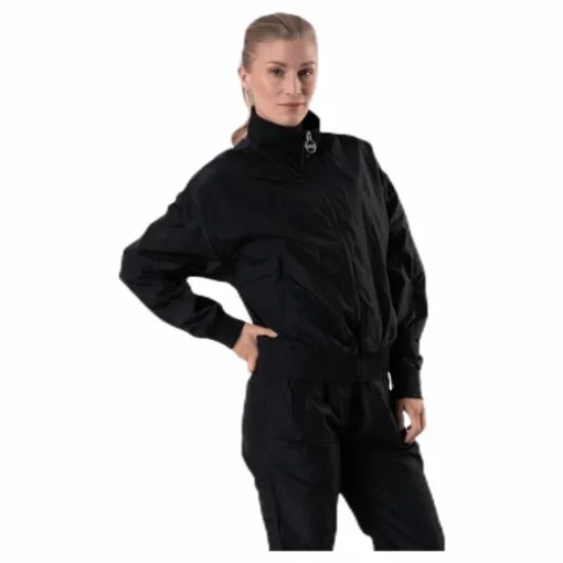 Dark Windbreaker Jacket Black