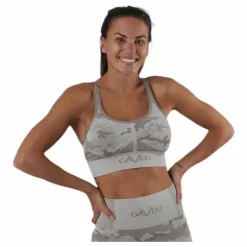 Desert Storm Camo Sports Bra Beige