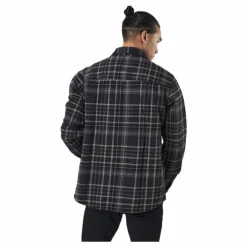 Dewey M Checked Fleece Shirt Black