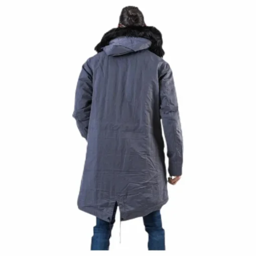 Down Fill Hood Parka Grey