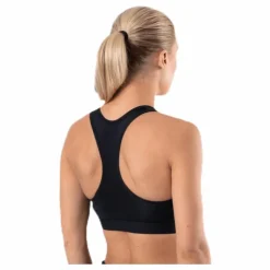 Dri-FIT Swoosh Women's Medium-Support Non-Padded Sports Bra BLACK/BLACK/WHITE