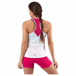 Eaze Singlet Pink/White