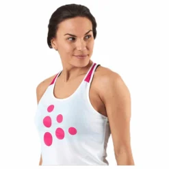 Eaze Singlet Pink/White