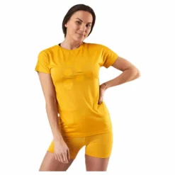 Eaze SS Logo Mesh Tee Orange/Yellow