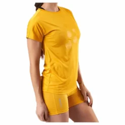 Eaze SS Logo Mesh Tee Orange/Yellow