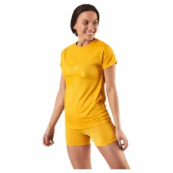 Eaze SS Logo Mesh Tee Orange/Yellow