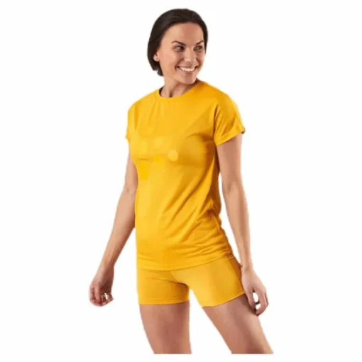 Eaze SS Logo Mesh Tee Orange/Yellow