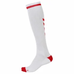 Elite Indoor Sock High White/Red