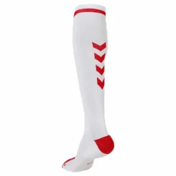 Elite Indoor Sock High White/Red