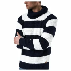 Emil Wrap Neck Blue/White