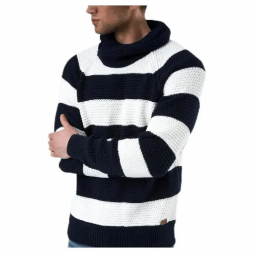 Emil Wrap Neck Blue/White