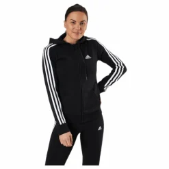 Essentials Full-Zip Hoodie Black / White