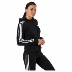Essentials Full-Zip Hoodie Black / White