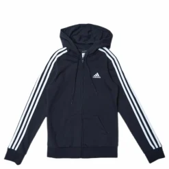 Essentials Full-Zip Hoodie Black / White