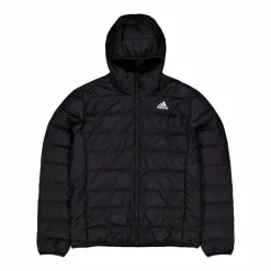 Essentials Light Down Hooded Jacket Black