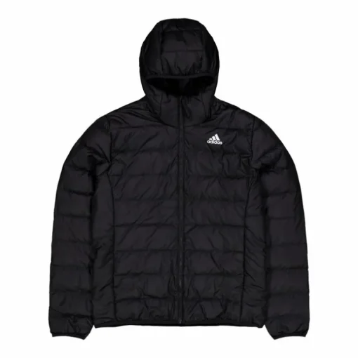 Essentials Light Down Hooded Jacket Black