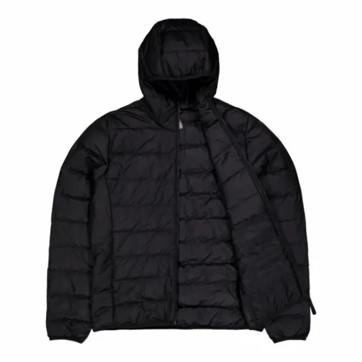 Essentials Light Down Hooded Jacket Black