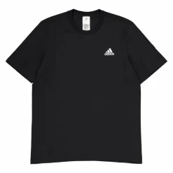 Essentials Single Jersey Embroidered Small Logo T-Shirt Black