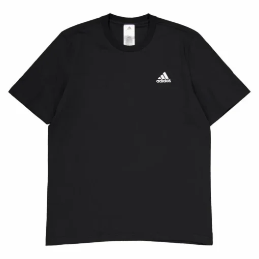 Essentials Single Jersey Embroidered Small Logo T-Shirt Black
