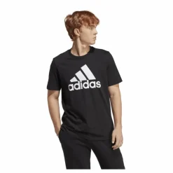 Essentials Single Jersey Big Logo T-Shirt Black / White