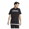 Essentials Single Jersey Linear Embroidered Logo T-Shirt Black