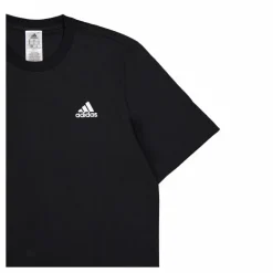 Essentials Single Jersey Embroidered Small Logo T-Shirt Black