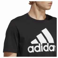Essentials Single Jersey Big Logo T-Shirt Black / White