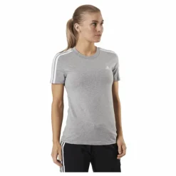 Essentials Slim T-Shirt Medium Grey Heather / White