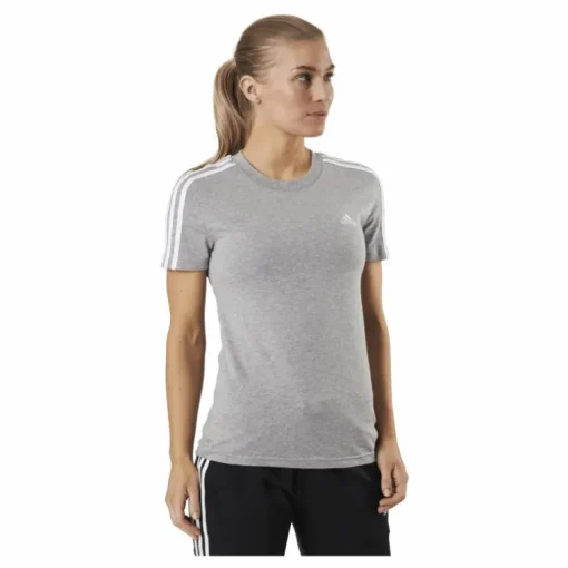 Essentials Slim T-Shirt Medium Grey Heather / White