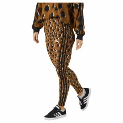 Essentials 3-Stripes Animal Print Leggings Brostr/Multco/Black