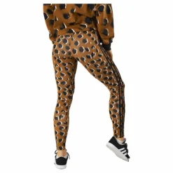 Essentials 3-Stripes Animal Print Leggings Brostr/Multco/Black