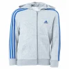 Essentials 3-Stripes Hoodie Medium Grey Heather