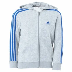Essentials 3-Stripes Hoodie Medium Grey Heather