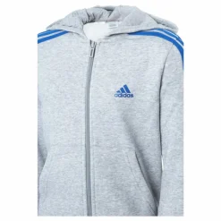 Essentials 3-Stripes Hoodie Medium Grey Heather