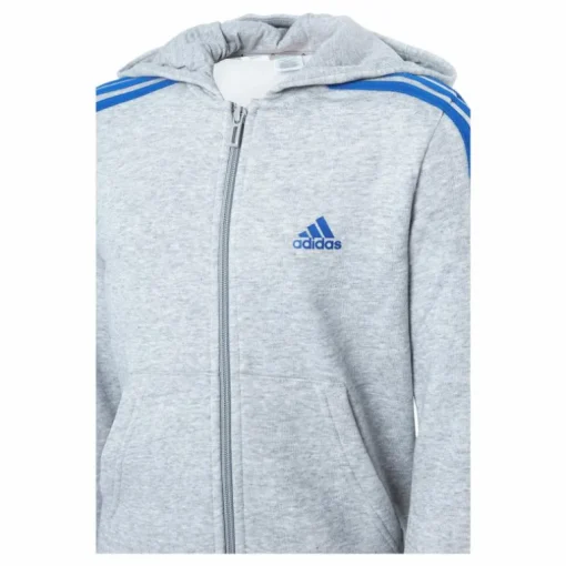 Essentials 3-Stripes Hoodie Medium Grey Heather