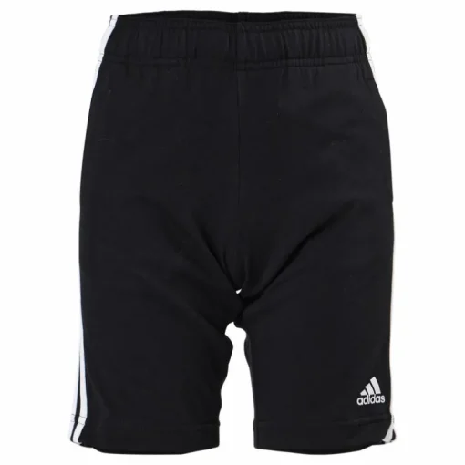 Essentials 3-Stripes Knit Shorts Black