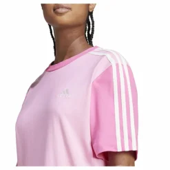 Essentials 3-Stripes Single Jersey Boyfriend Tee Dress Pink